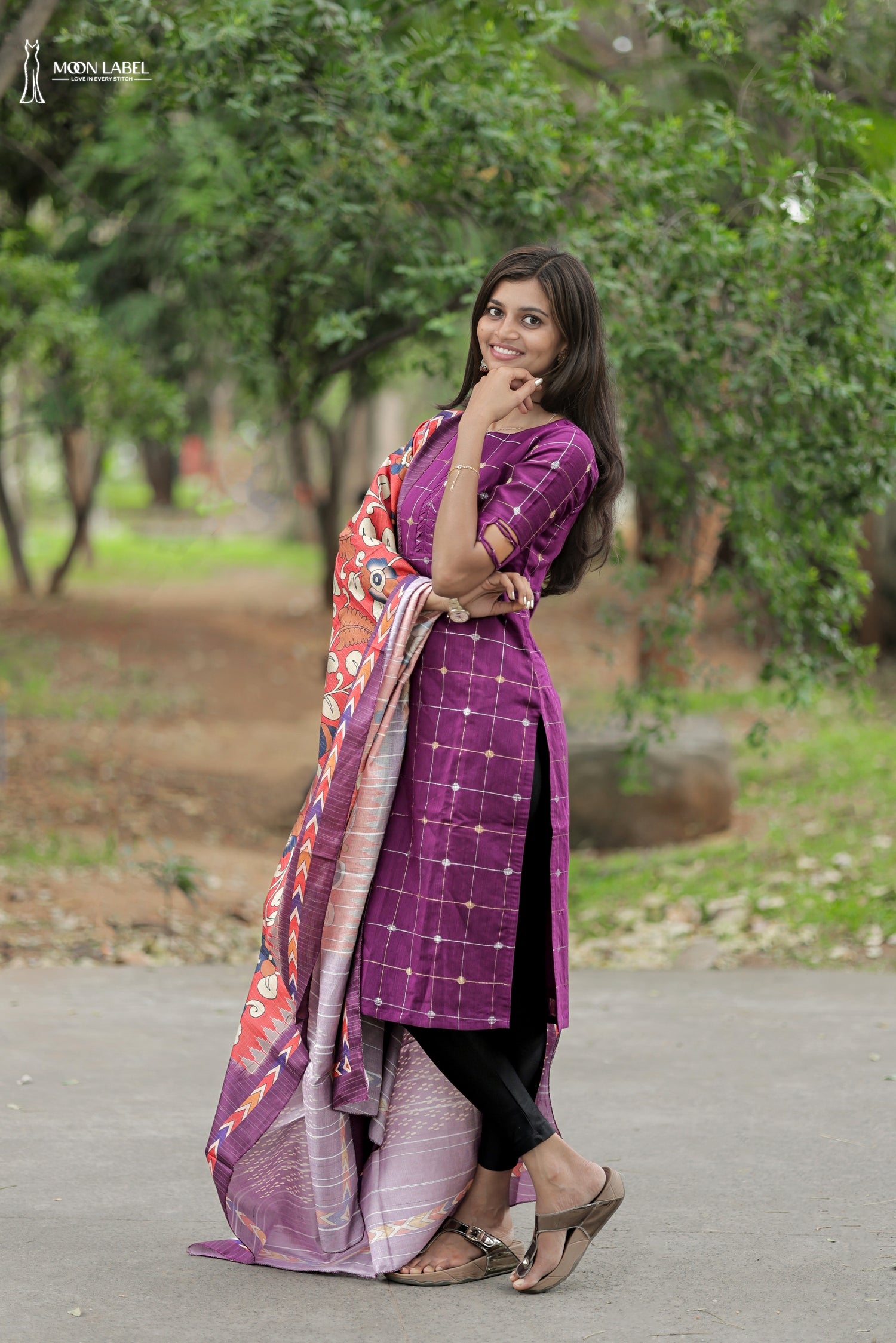 Royal Orchid Kurti Set