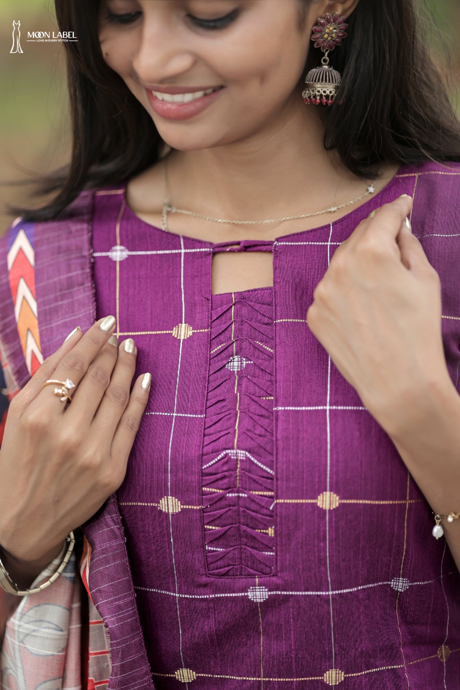 Royal Orchid Kurti Set