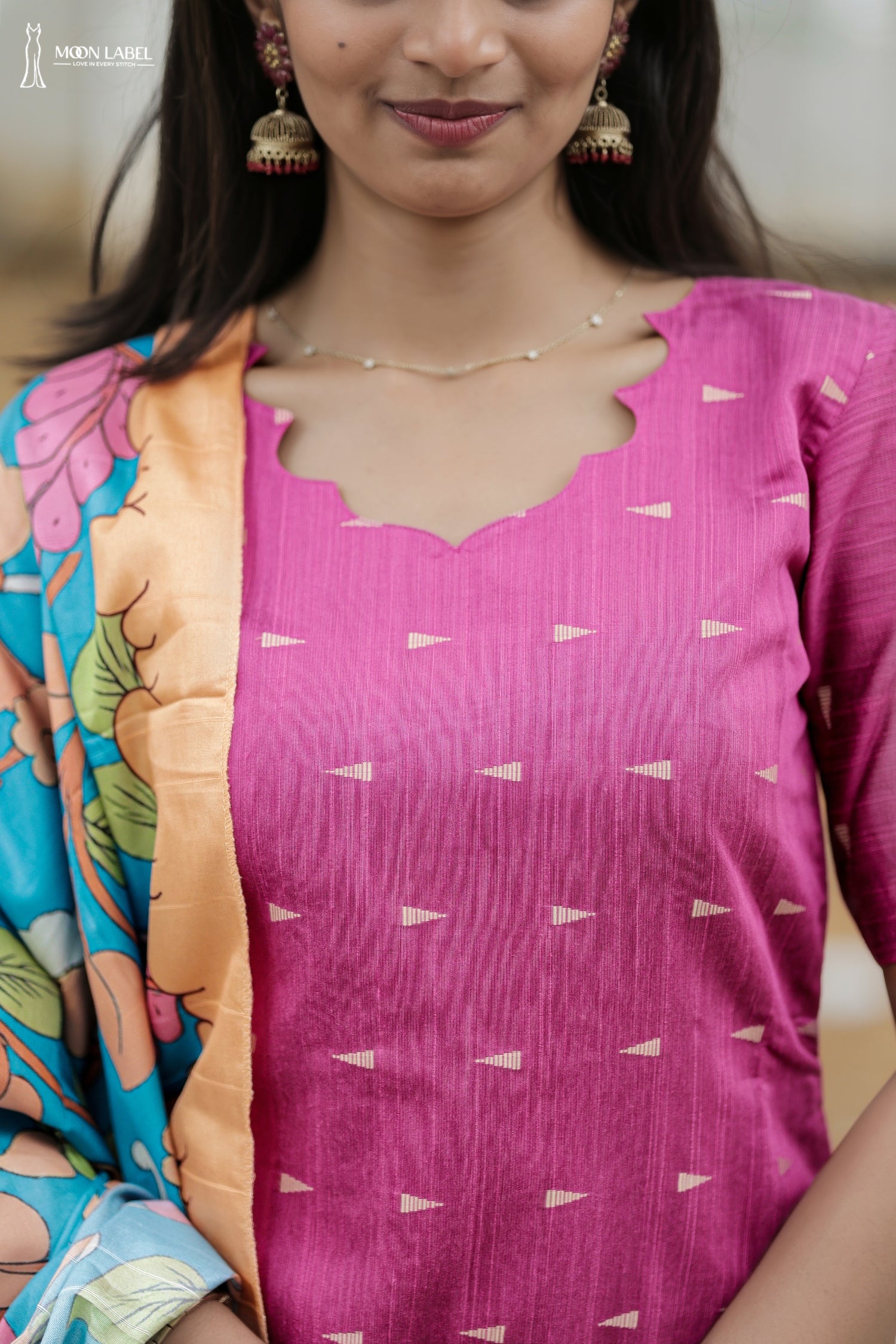 Pink Petel Grace kurti Set