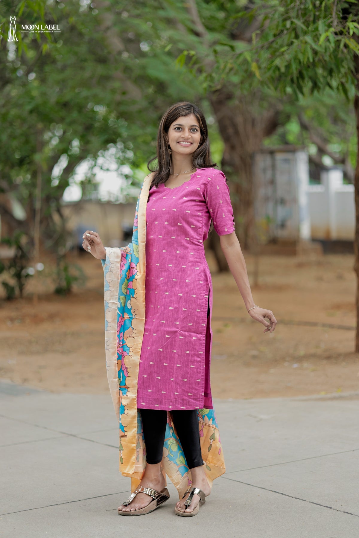 Pink Petel Grace kurti Set